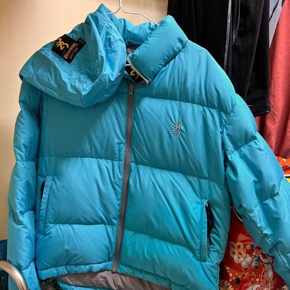 Browning goose down, puffer coat with storage bag - Picture 1 of 10